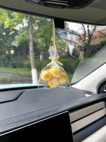 1 袋网球挂件汽车配件，汽车后视镜装饰吊坠，送给女士的精美礼物