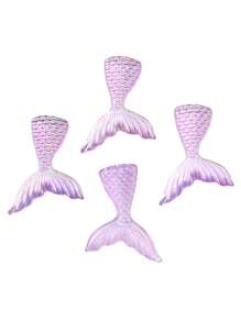 20 peças/pacote Adesivos de Strass Acrílicos com Formato de Cauda de Sereia em 9 Cores, 22*28mm, Acessórios DIY para Capas de Celular, Ímãs de Geladeira, Colar e Joias