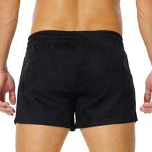 Mens Booty Shorts 3 Inch Inseam Athletic Workout Short Shorts For Men - màu đen - Xem 5