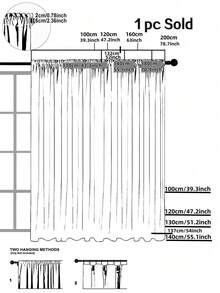 1pc Delicate Embroidered Hollow-Out Window Curtain, Small Cafe Door Curtain - Beige - View 3