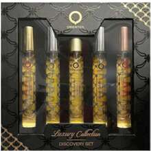 豪华系列 5 件礼品淡香水旅行喷雾套装（皇家琥珀 10ml+皇家蓝 10ml+天鹅绒金 10ml+沉香藏红花 10ml+琥珀胭脂 10ml）男女通用香水旅行必备套装 5 件套 五件套 0.33oz/10ml*5 持久留香 女友 妻子 母亲 朋友 男友 - 多樣化香型 - 查看 2