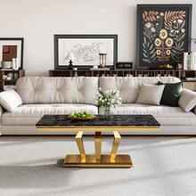 Coffee Table-black & Gold