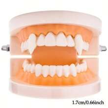 THATBOY 2 PIEZAS/SET Dientes de vampiro, dientes de hombre lobo, utilería para cosplay, decoración para fiesta de Halloween, accesorio de disfraz