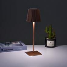 1 pièce Lampe de bureau rechargeable USB-C, lampe de chevet LED portable sans fil, 3 températures de couleur, gradable, longue durée de la batterie, commande tactile, convient pour la salle à manger, le salon, la chambre, le bar, le café, le patio, la table de chevet, la table à manger, livrée avec 1 câble USB