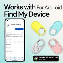 RSH 4 Packs Smart Tag For Android, Wireless Smart Tracker, Works For Google Find My App (Only For Android), Worldwide Positioning Device, For Keys, Bags, Wallets, Pet, Bicycle, Elderly, Suitcases(Mobile Phone System Requinements: Requires Android 9 Or Later) - Multicolor - View 3