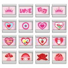 (Unassembled Product) 1 Pc DIY Creative Jewelry Accessories, Cartoon Cat Dog Animal Element DIY Bracelet Necklace Ring Anklet, Fashionable Exquisite Cute Handmade Modular Bracelet - M292313 - View 1