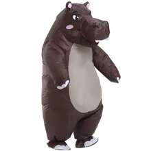 Adult Inflatable Hippopotamus Costume, Suitable For Role-Playing Parties, Full Body Inflatable Hippopotamus Costume, Halloween Costume