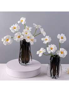 5 件人造花 PU 郁金香家居装饰人造花束假花酒店婚礼装饰花植物 - 彩色 - 查看 3