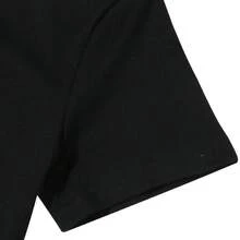 2025 New Pure Cotton T-Shirt 1PC Hells Star Print Men's Round Neck Short-Sleeved Cotton T-Shirt Casual Summer Short-Sleeved Women - 黑色 - 查看 2