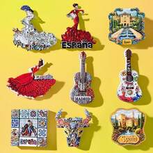 1pc Spain Souvenir 3D Alhambra Palace Magnetic Fridge Magnet, Creative Home Decorative Accessories - Multicolor - View 2