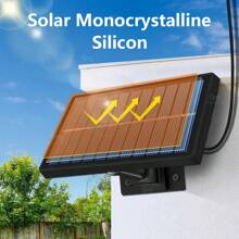 1pc Portable Solar Lights,Remote Control Solar Wall Lights,Double Head Solar Shed Lights Indoor And Outdoor Lights Powered By Solar Energy,LED Solar Lights,Long Lasting Solar Security Wall Light,Suitable For Solar Camping Lights,Yard Lights,Pathway Light,Garden Decor