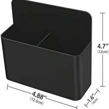 2 件双隔层磁性收纳盒，分区整理器，适用于小物品，磁性/可安装两用，桌面和墙壁整理必备，双分区分类存储，壁挂式节省空间，浴室和厨房方便取用