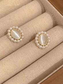 3 Stücke/Set elegantes minimalistisches Künstliche Perlen Halskette Set, einzigartiges Design Hochwertige Choker Halskette, geeignet für Frauen Alltagskleidung oder als Geschenk