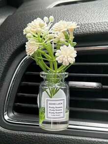 1 chiếc kẹp cửa gió điều hòa ô tô hình hoa cúc Baby's Breath nhiều màu, bao gồm tờ giấy thay thế mùi hương ngẫu nhiên, đồ trang trí cửa gió điều hòa ô tô, máy khuếch tán tinh dầu lọc không khí - Với chồi-Gypsophila - Xem 11