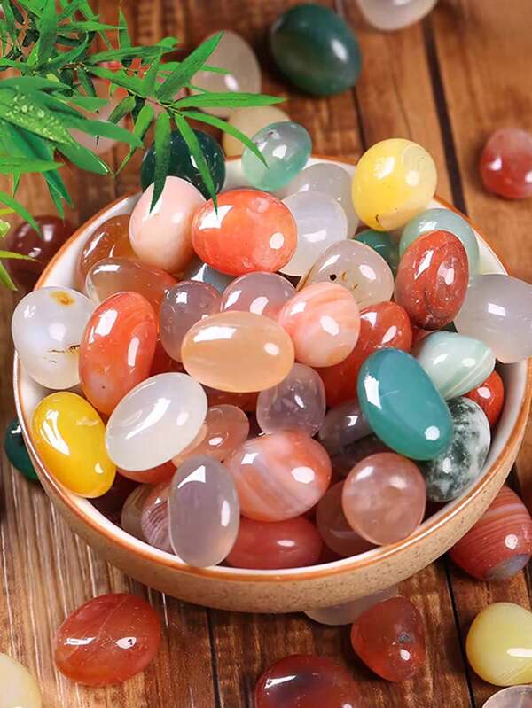 100 gramos (aproximadamente 40-50 piezas) de piedras de lluvia asimétricas de 0,5 cm a 0,9 cm, piedras naturales coloridas, guijarros de acuario de colores, pequeñas piedras de ágata para paisajismo, macetas y pavimentación.