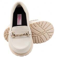 Glady Modern Social Soft Light New Arrival Girls' Tractor Oxford Moccasin - 白色 - 查看 3