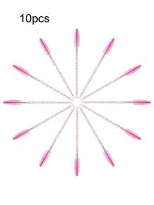 100/50支装睫毛刷、睫毛膏刷（带容器）、一次性软毛眉刷、睫毛嫁接刷、眉刷、蓖麻油刷（并非所有SKU都装在瓶子里）（多种颜色可选）