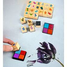 26 pezzi set timbri in legno vintage con lettere alfabeto e disegni di animali a fumetti, perfetti per studenti, per decorare diari e scrapbooking, richiedono un tampone per un'impronta nitida, forniture scolastiche, per il ritorno a scuola