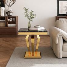 End Table - Black & Gold