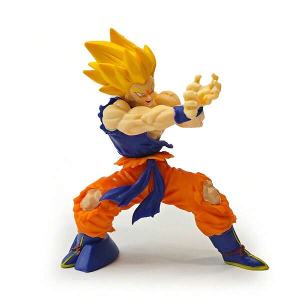 bandai 1 Stück 15,5cm Anime-Charakter Son Goku Schadenswellen-PVC-Actionfigur, Sammlerstück für Dekorationen