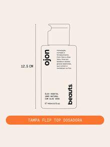 Óleo de Ojon - Crescimento Capilar, Reparador de Pontas, Umectacao Capilar e Fortalecimento dos Fios – Natural com Aloe Vera - Com Tampa Gotejadora, 140ml, Beauts - Ojon - Visão 6