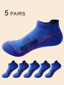 5 Pasang Kaos Kaki Pendek Olahraga Pria Berkualitas Tinggi, Bahan Jala Bernapas, Ukuran 39-44 - MultiWarna - View 10