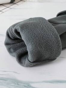 Tween Boy Cartoon Graphic Warm Crew Neck Sweatshirt And Pants Set - White - View 8