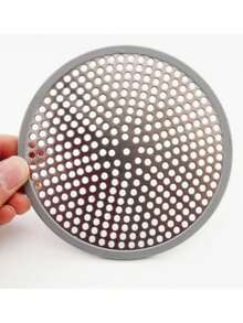 304不锈钢地漏盖浴室卫生间毛发收集器洗脸盆毛发过滤器堵塞家居浴室装饰秋季装饰返校 - 銀色 - 查看 1