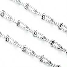 1 件不锈钢镀金 U 型竹锁和回形针可调节项链链，DIY 珠宝制作 - 星星 - 查看 6