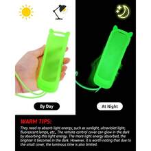 2Pack ONEBOM Cover For Roku Remote With Cat Ears Design Silicone Skin Case Fit With Hisense  Roku TV Steaming Stick Express Universal Replacement Controller. Glow In The Dark Green Purple - Xanh lá cây rực rỡ & Tím rực rỡ - Xem 5