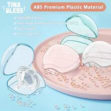 Tinabless 4pcs Pacifier Cases, Pacifier Storage Boxes, Travel Pacifier Holders - Clear - View 5