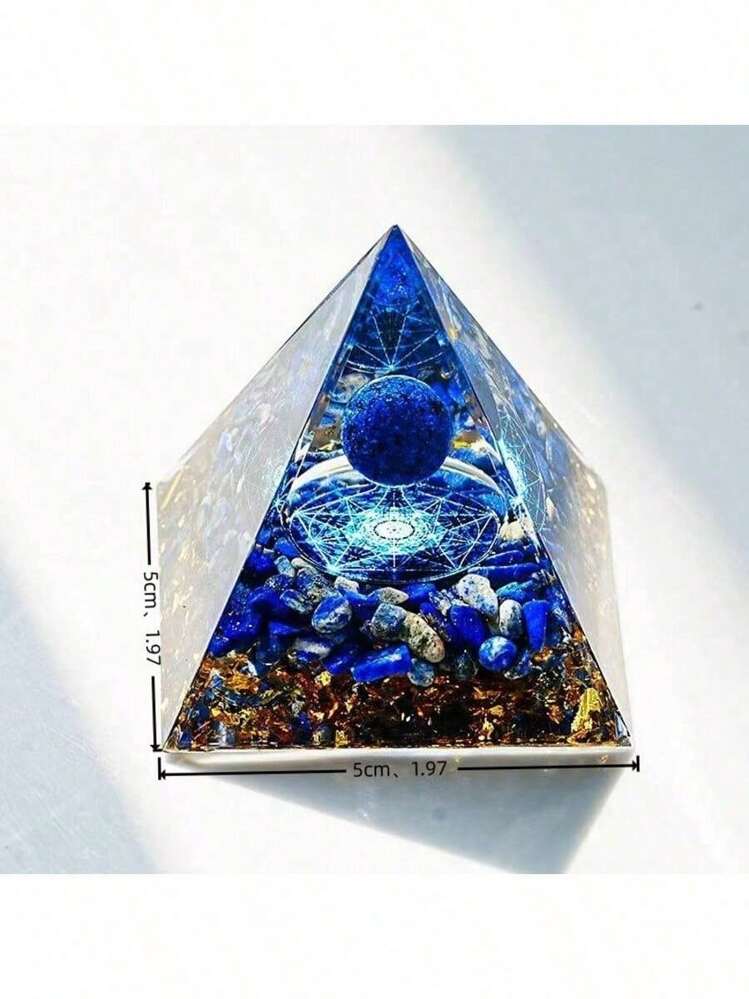 デビルズアイ 天然クリスタルボール ピラミッド型 装飾用
