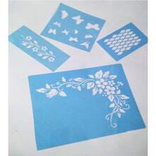 Stencil para Pintura Teia de Aranha - Tamanho 17x17 cm - Tamanho Único - Visão 4