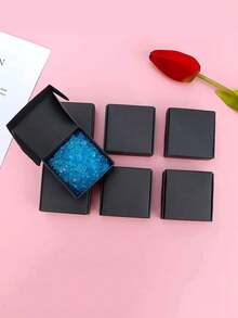 10/30pcs Mini Gift Boxes Black Kraft Paper Box Packaging Paper Box Gift Box Suitable For Holiday Party Gifts, Small Gift Boxes Suitable For Weddings, Birthdays, Christmas, Valentine's Day, Mother's Day, Bachelorette Parties, Party Supplies, Party Decorations - Black - View 9