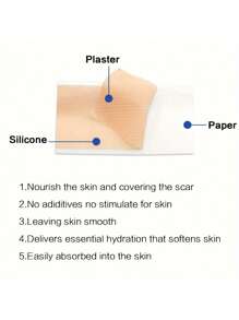 Invisible Silicone Scar Covering Tape, Reusable Silicone Scar Covering Tape - For C-Section, Acne, Burns, Surgery And Stretch Marks - Smooth, Moisturizing Light Beige Solution, Improvement Patch | Flexible Application | Multifunctional Skin Care For Surgery, Burns, Postpartum Scars, Fragrance-Free, Personal Care Must-Have, Tattoo Accessory