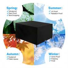 Heavy Duty Outdoor Waterproof Garden Patio Furniture Cover For Rattan Table Cube Outdoor - Black - View 9