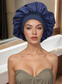 1 Pezzo Cuffia in seta per dormire, cuffia da notte in raso, cuffia da notte in seta con fascia elastica morbida, avvolgimento per capelli in seta per capelli ricci