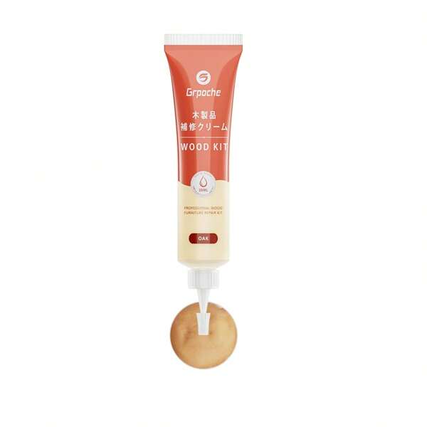 Grpoche Wood Repair Cream, Flooring Repair, Floor Repair, Scratch Repair, Wooden Furniture, Flooring, Doors, 20g, DIY Repair, For Scratches, Dirt, Cracks, Nail Repair, Flooring Hole Filling Repair, Flooring Repair, White, Wood Product Scratch Repair, Flooring Putty (Wood White)