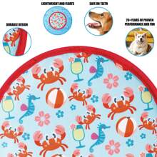 Disque volant pour animaux de compagnie - Flottant sur l'eau, facile à nettoyer, résistant à la mastication, jouet de rapportage pour chiens actifs, disque flottant interactif pour la piscine, le lac, la plage, le soleil, les voyages, couleurs vibrantes et fraîches