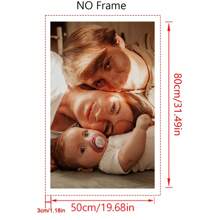 1 Customized Canvas Poster With DIY Frame Or Frameless Poster, Print Your Personalized Photo As A Gift On Canvas, Wall Decoration Painting, Mural, Hanging Painting, Canvas Printing, Canvas Poster, Canvas Wall Decoration, Poster Printing. It Is The Perfect Gift For Boyfriends, Family, Sons, Daughters, Students, Pets, Family, Birthdays, Weddings, Anniversaries, Suitable For Living Rooms, Bedrooms, And Offices