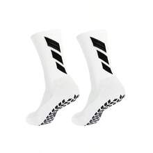 Adult Football/Soccer Socks, Anti-Slip Silicone Reinforced Thick Terry Cushion Breathable Sports Socks