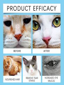 YEGBONG 1 片（60 片）宠物眼部清洁湿巾，温和清洁猫狗眼部污垢和泪痕，新旧版本随机发货