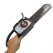 Spooktacular Halloween Decor: Realistic Chainsaw Prop In Rusty Red - Perfect For Haunted Houses And Costume Parties - Reddish Brown - View 6