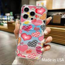 Funda para móvil con ranura para tarjetas. Compatible con phone 16, 15, 14, 13, 12 y 11. Permite guardar tarjetas y fotos. Diseño elegante y sencillo, transparente, esquinas reforzadas, anticaídas, con orificios para tarjetas. - Colores mixtos 1 - Ver 5