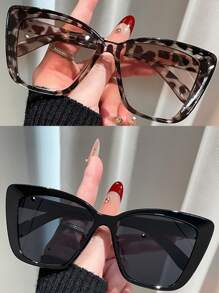 2 pares Óculos retrô estilo cat-eye com decoração de plástico em estilo boêmio, na moda, para homens e mulheres, para praia no verão, uso externo, viagens