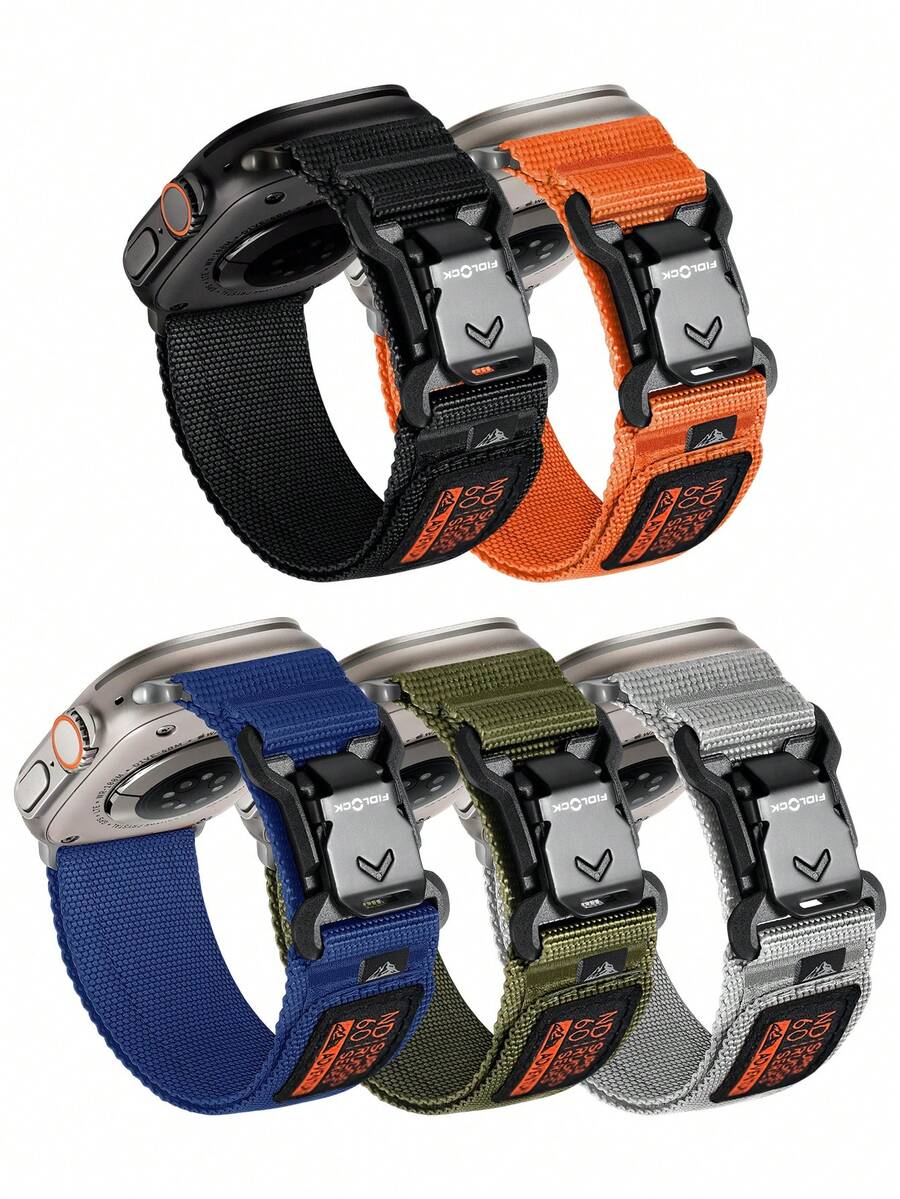 chinbersky 1 条装耐用尼龙 Apple Ultra 2 表带 49 毫米，兼容 Apple 46 毫米、45 毫米、44 毫米、42 毫米，适用于 Ultra/Ultra 2 和系列 10/9/8/7/6/5/4/3/SE，编织设计运动环带