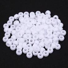 200 buc/pachet mărgele acrilice multicolore cu orificiu mare, 6x9mm, potrivite pentru realizarea de bijuterii DIY lucrate manual, decorațiuni artizanale: brățări, coliere, cercei, accesorii de păr, decorațiuni pentru încălțăminte, ornamente pentru îmbrăcăminte