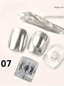 金镜美甲粉 - 高端、高反射、质地细腻、闪亮的新款美甲装饰