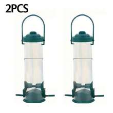 简易户外花园悬挂式喂鸟器，畅销自动蜂鸟喂食器，适用于庭院和野生动物喂食 - 彩色 - 查看 20