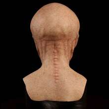 1pc, Sci-Fi UFO Alien Mask, Horror Headgear, Latex Mask, Synthetic Latex, Realistic Mask, Interesting Full-Neck Headdress, Prank Props, Daily Cosplay Costume Shooting Props, Bar, Club Carnival Party Supplies, Stage Performance Accessories (Latex Material Has A Slight Odor) Home Decor Halloween Decor Fall Decor Room Decor - Multicolor - View 5